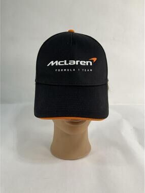 McLaren Formula 1 Team Hat Black and Orange Cap Adjustable